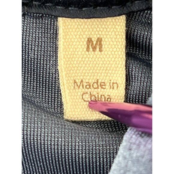 Soft Surroundings Blue Velvet Button Front Tunic Shirt Top Women's Medium M - Picture 7 of 9